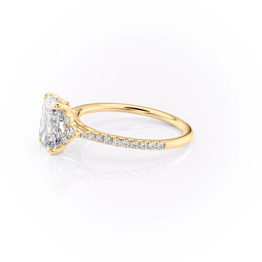 The Pave Victoria Set With A 2 Carat Radiant Lab Diamond