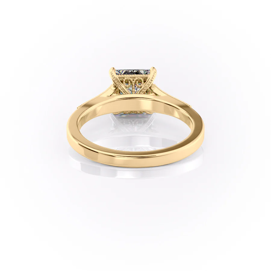 The Dianne Set With A 2.5 Carat Princess Lab Diamond