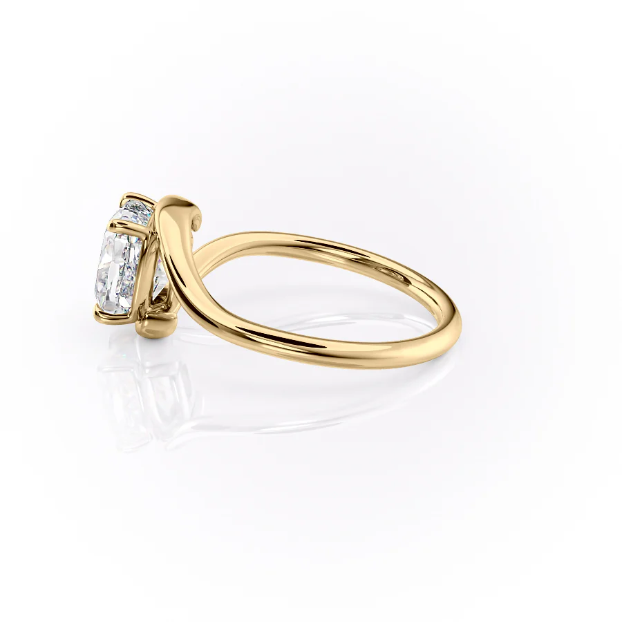 The Skyler Set With A 2 Carat Cushion Lab Diamond