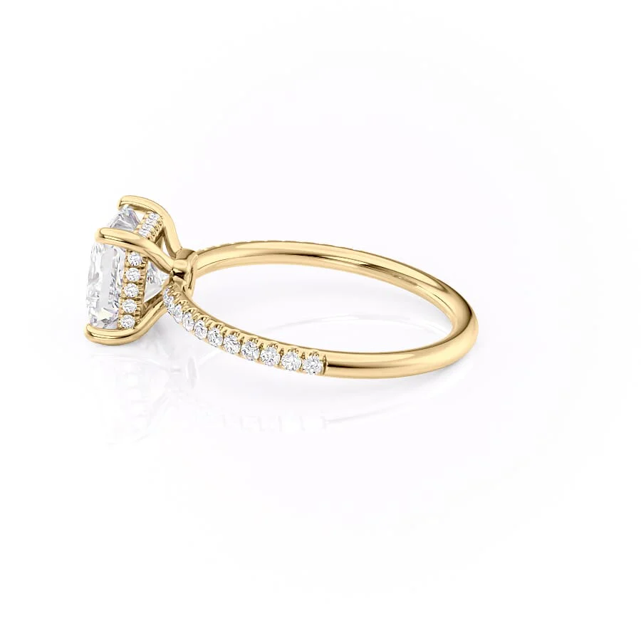 The Low Profile Kamellie Set With A 2 Carat Princess Lab Diamond