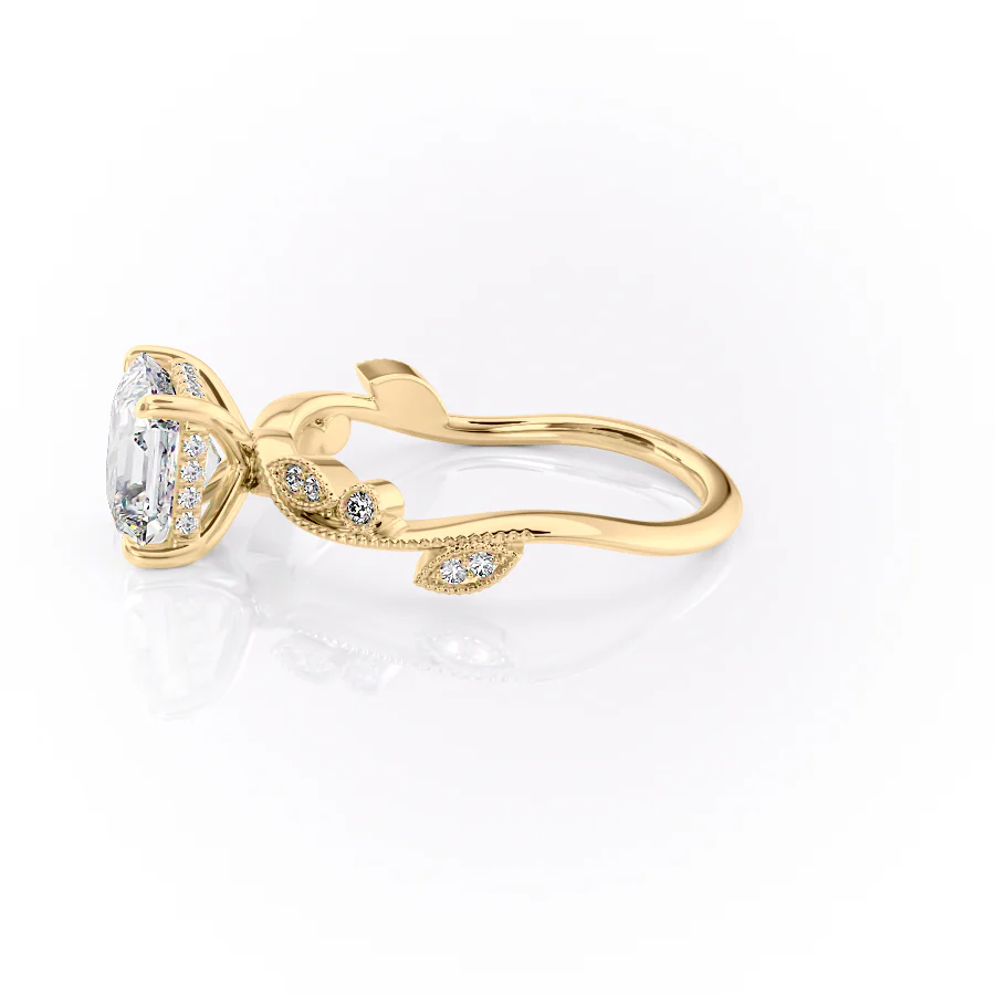The Robin Set With A 2 Carat Asscher Lab Diamond