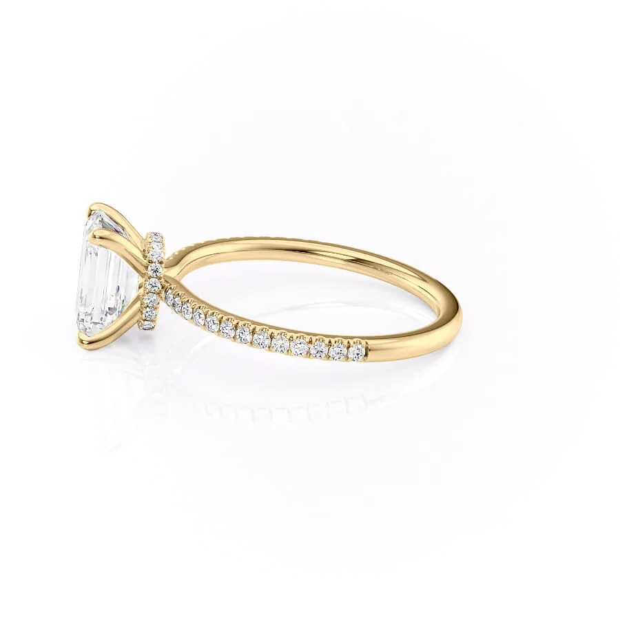 The Pave Nelly Set With A 2 Carat Emerald Lab Diamond