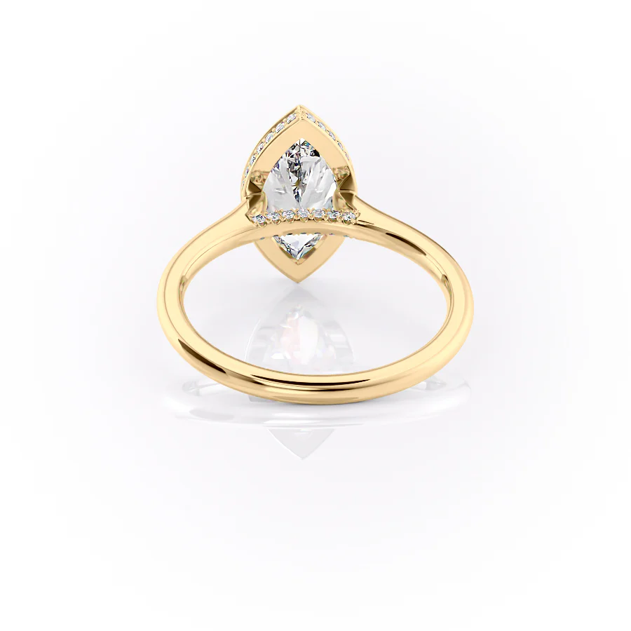 The Charlotte Set With A 2 Carat Marquise Lab Diamond