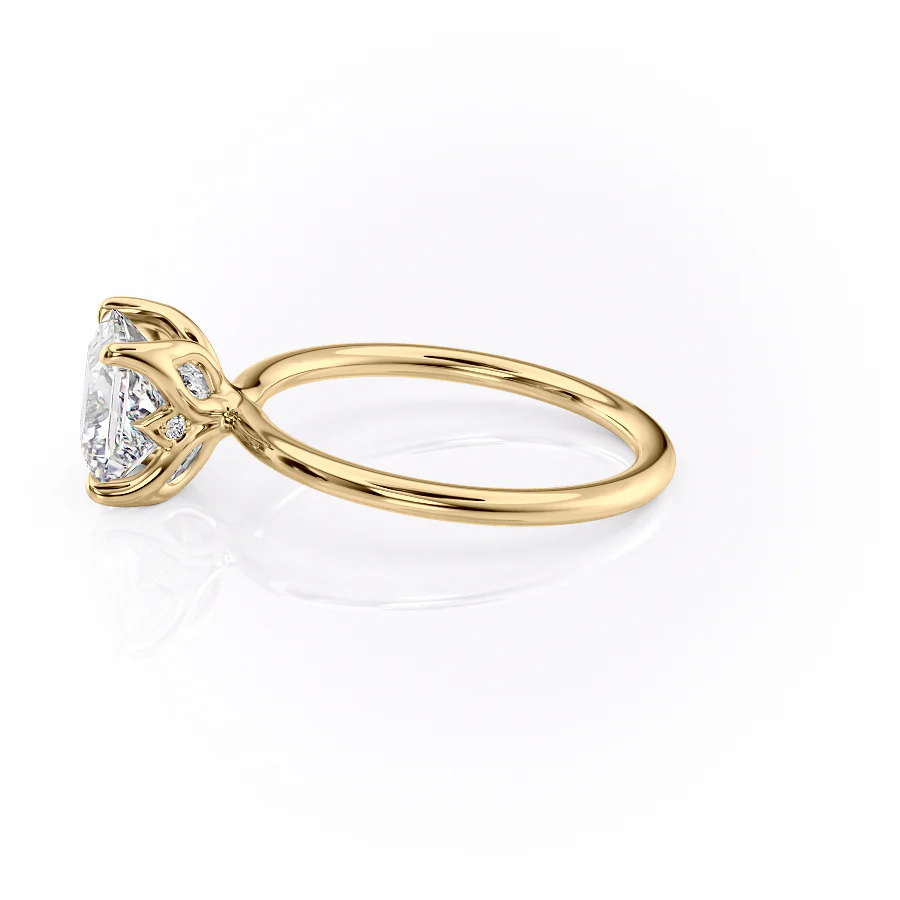 The Lisa Set With A 2 Carat Princess Lab Diamond
