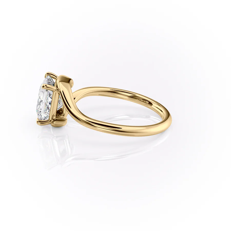 The Skyler Set With A 2 Carat Princess Lab Diamond
