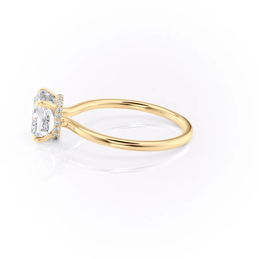 The Aline Set With A 2 Carat Cushion Lab Diamond
