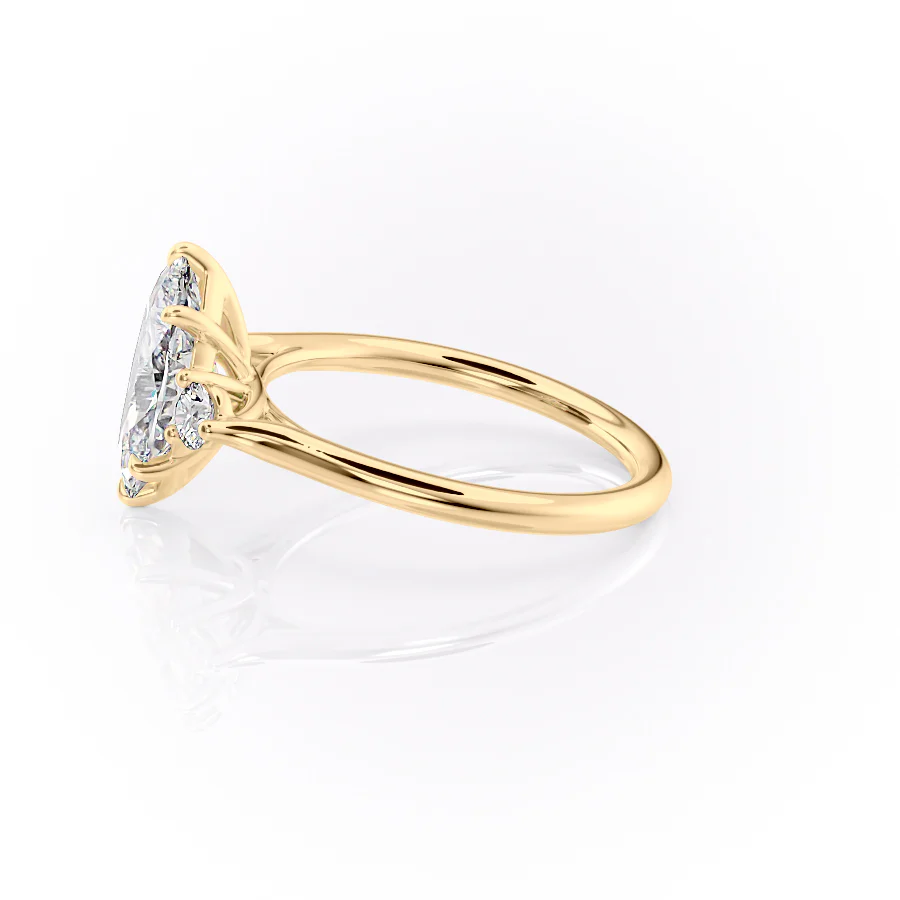 The Lia Set With A 2 Carat Marquise Lab Diamond