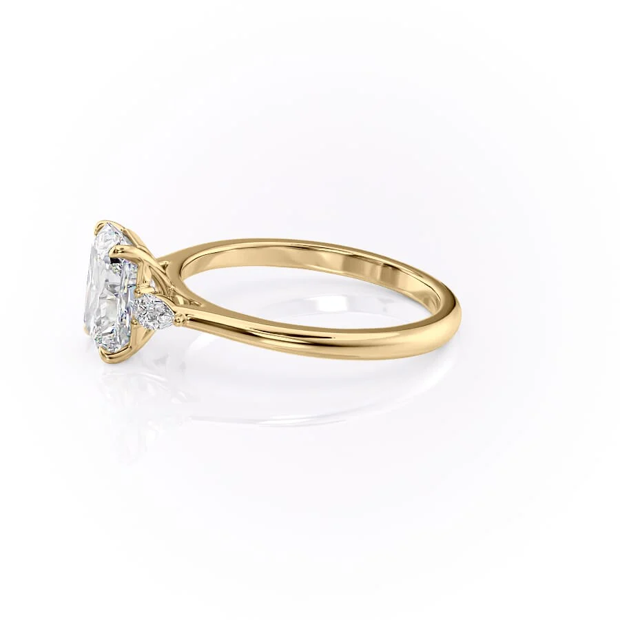 The Pears Liv Set With A 2 Carat Radiant Lab Diamond
