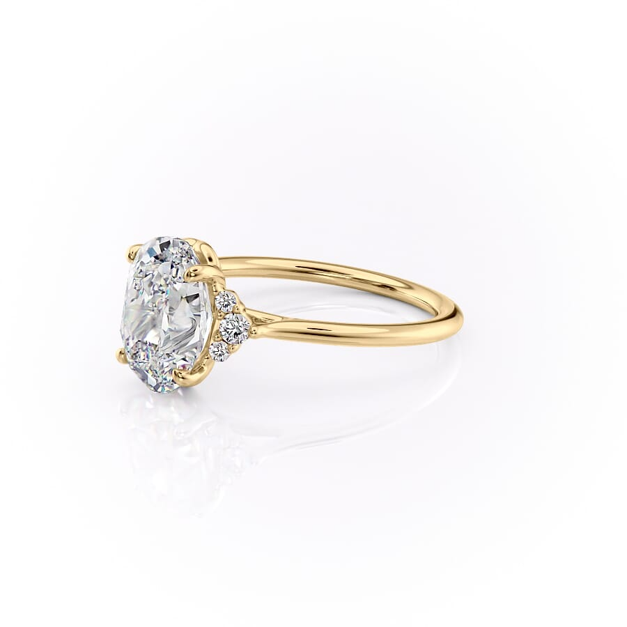 The Victoria Set With A 2 Carat Oval Lab Diamond