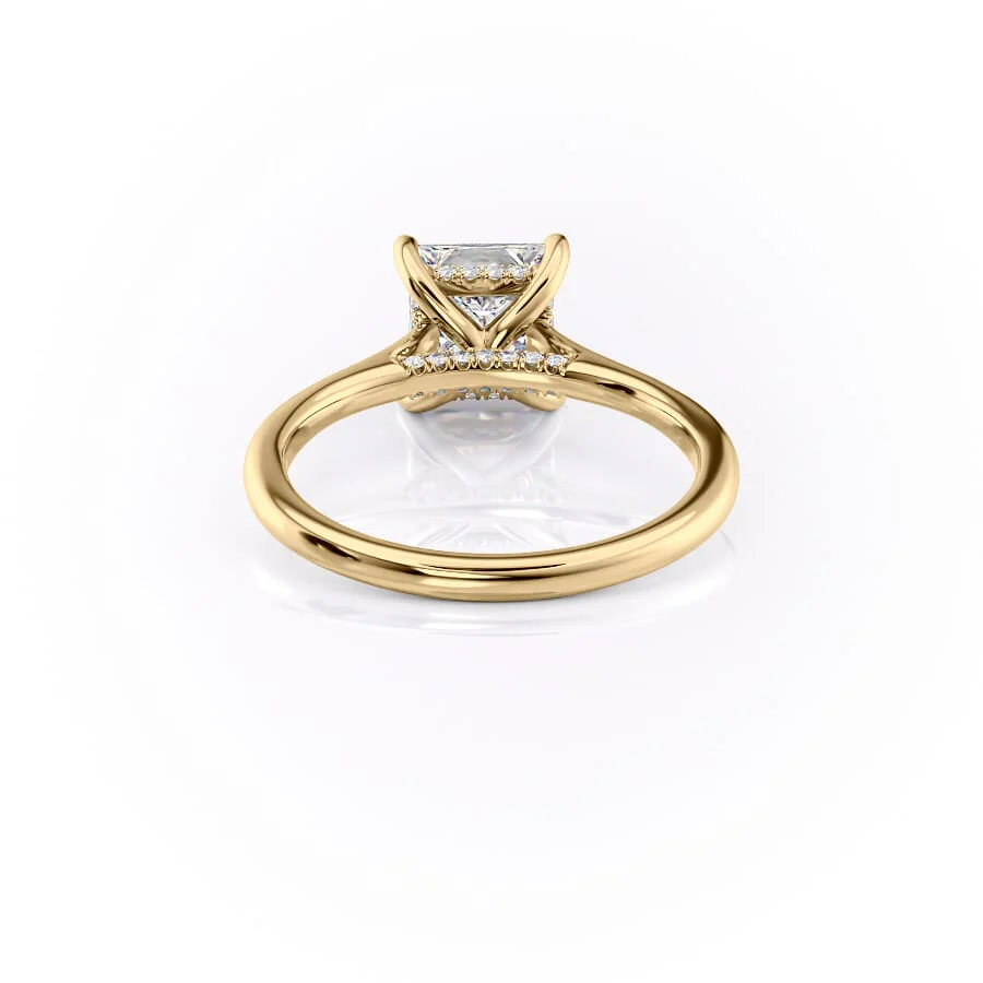 The Natalie Set With A 2 Carat Princess Lab Diamond