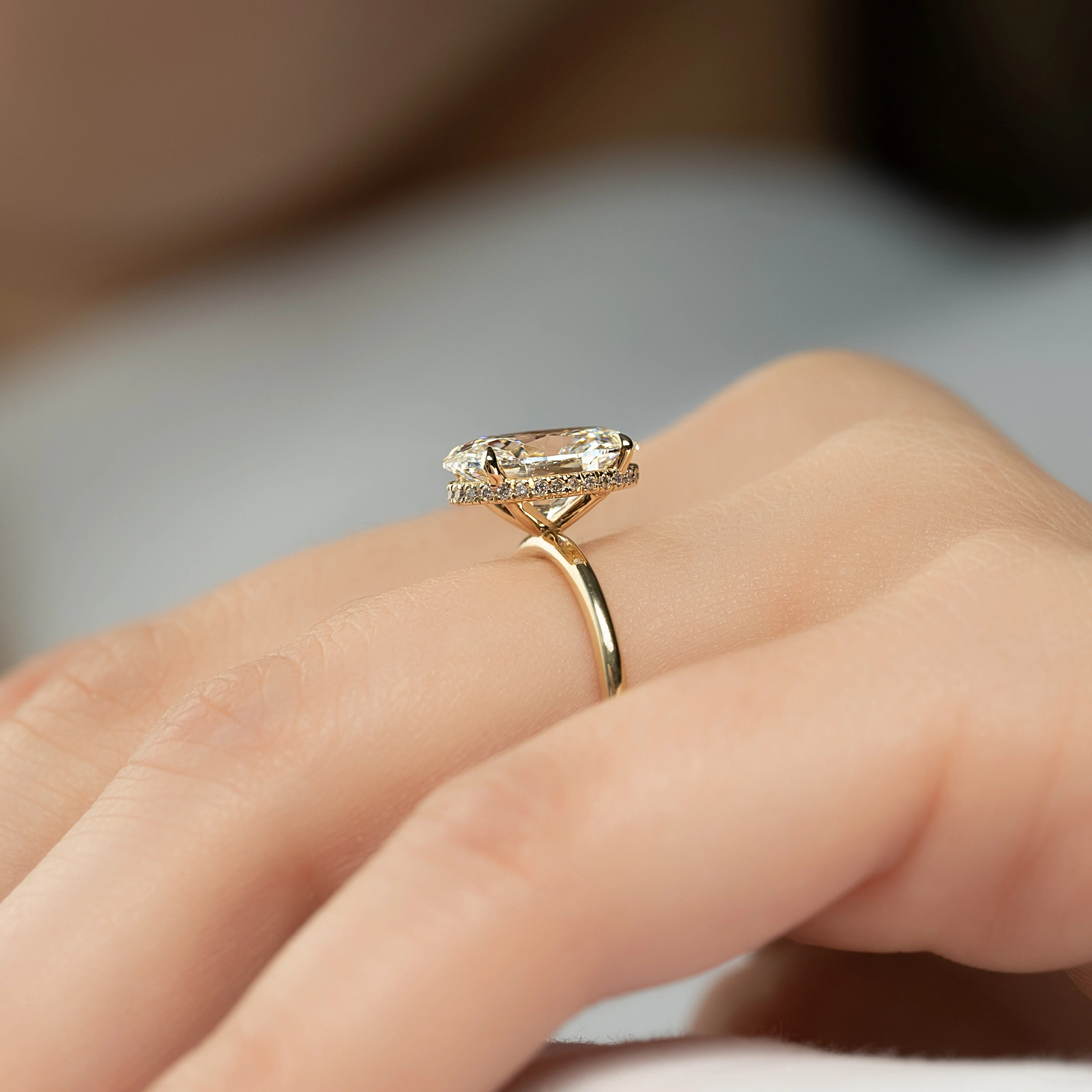 The Alex Set With A 2 Carat Oval Lab Diamond