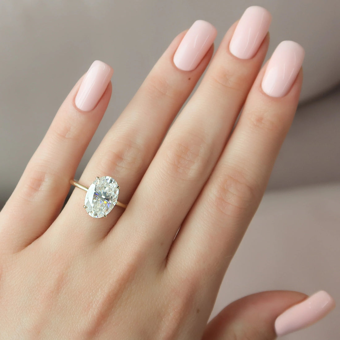 The Alex Set With A 2 Carat Oval Lab Diamond