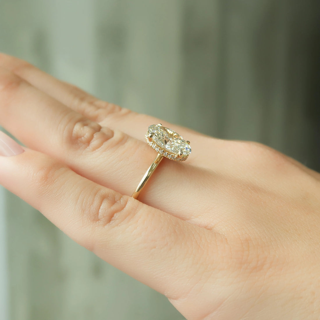 The Alex Set With A 2 Carat Oval Lab Diamond
