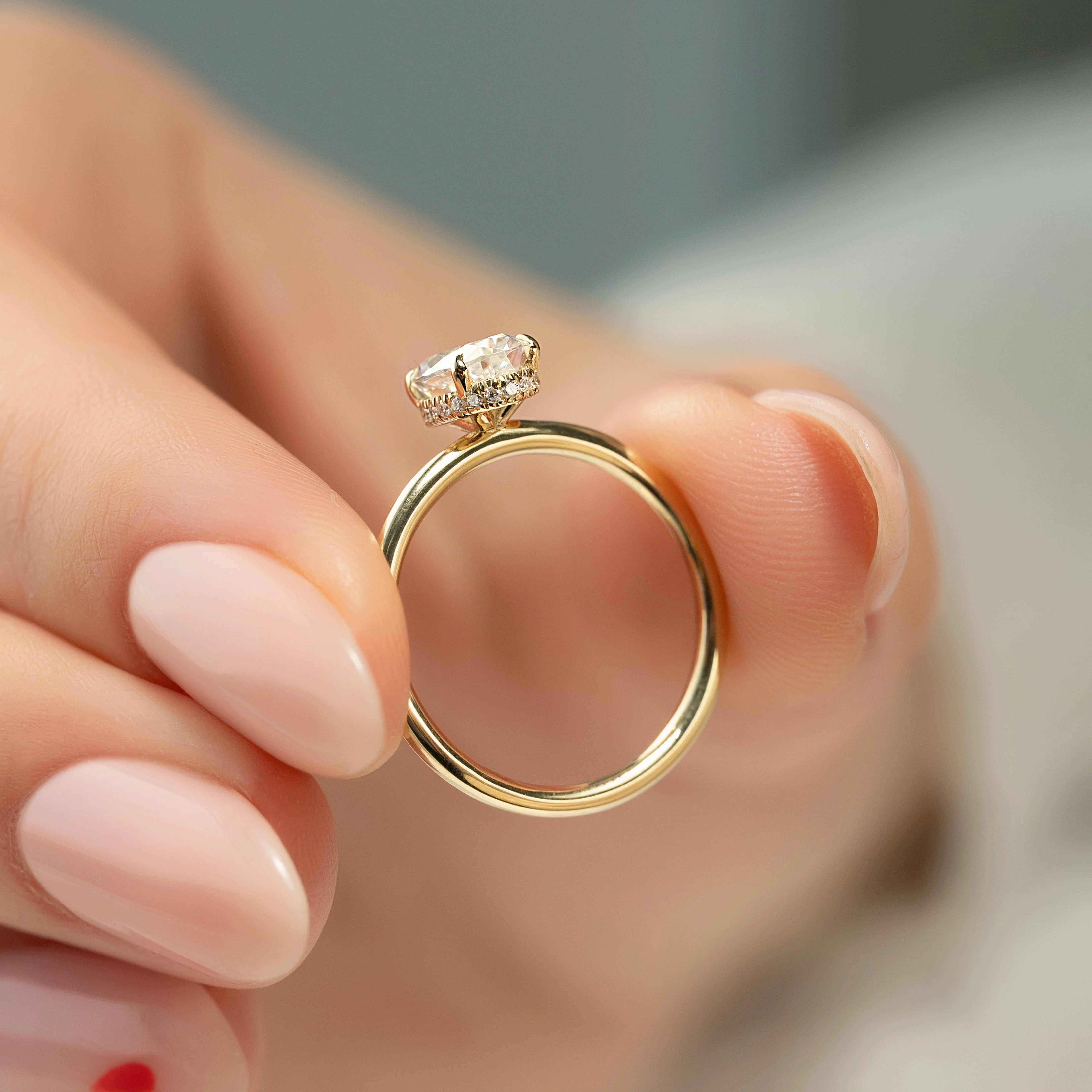 The Alex Set With A 2 Carat Oval Lab Diamond