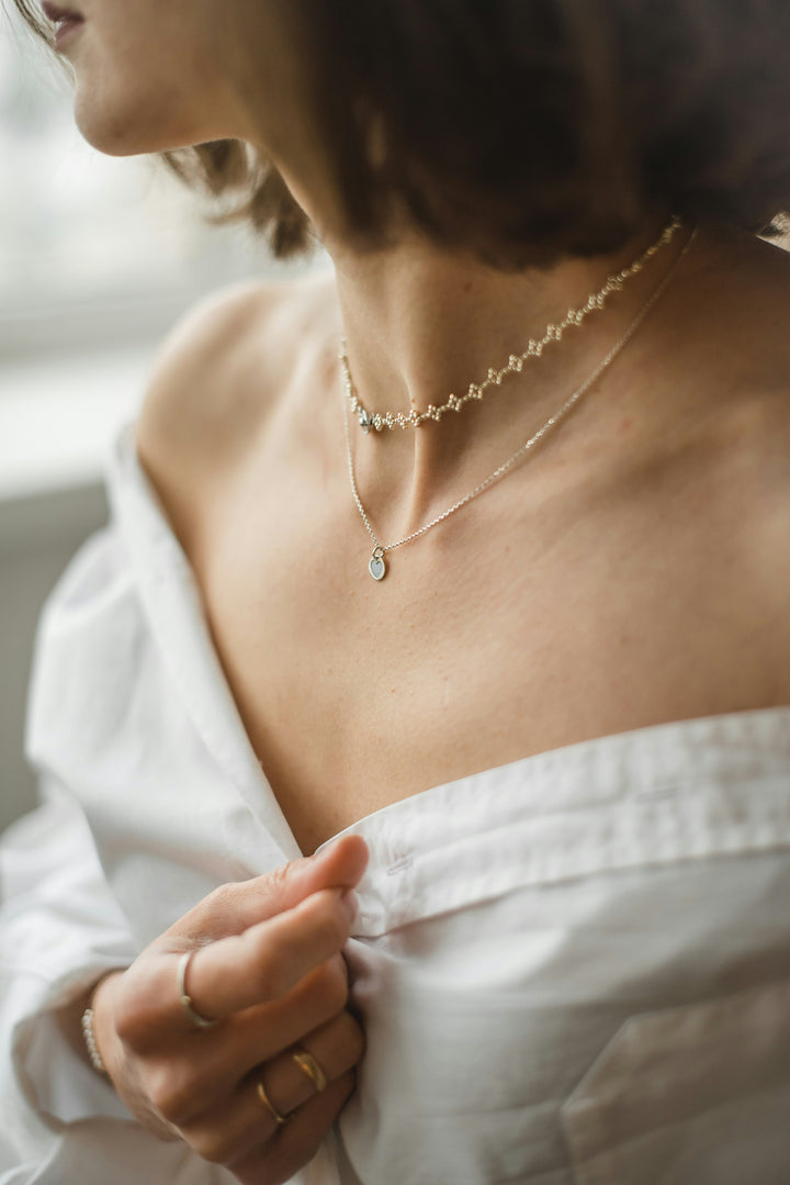 Richeblue Minimal Pearl Necklace