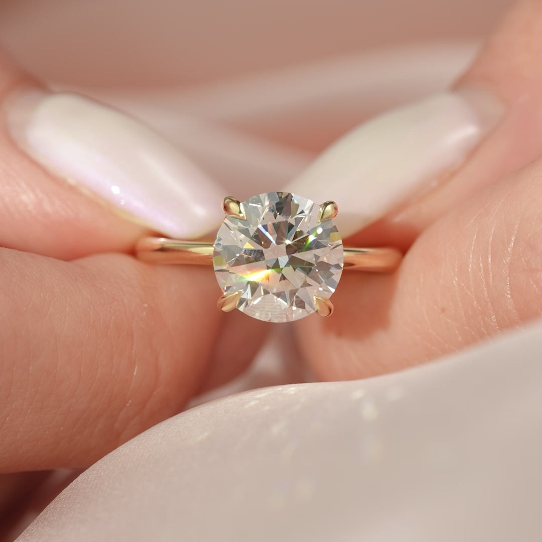 The Sarah Set With A 2 Carat Round Lab Diamond
