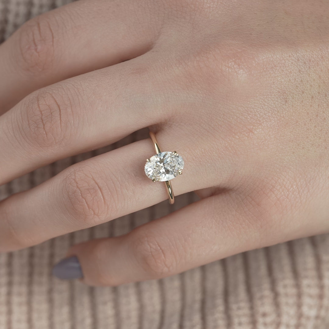 The Alex Set With A 2 Carat Oval Lab Diamond