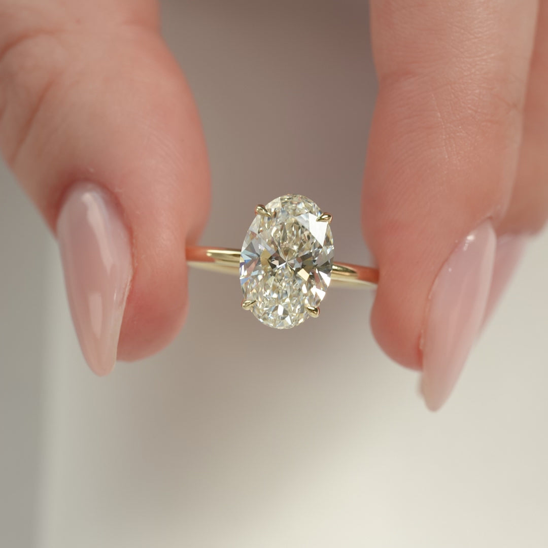 The Alex Set With A 2 Carat Oval Lab Diamond