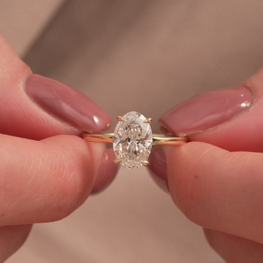 The Eleanor Set With A 2 Carat Oval Lab Diamond