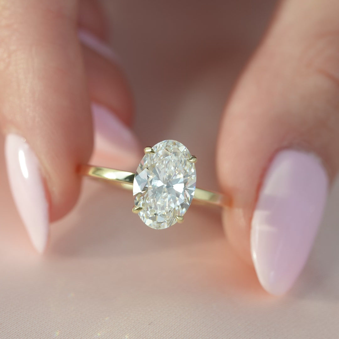 The Eleanor Set With A 2 Carat Oval Lab Diamond