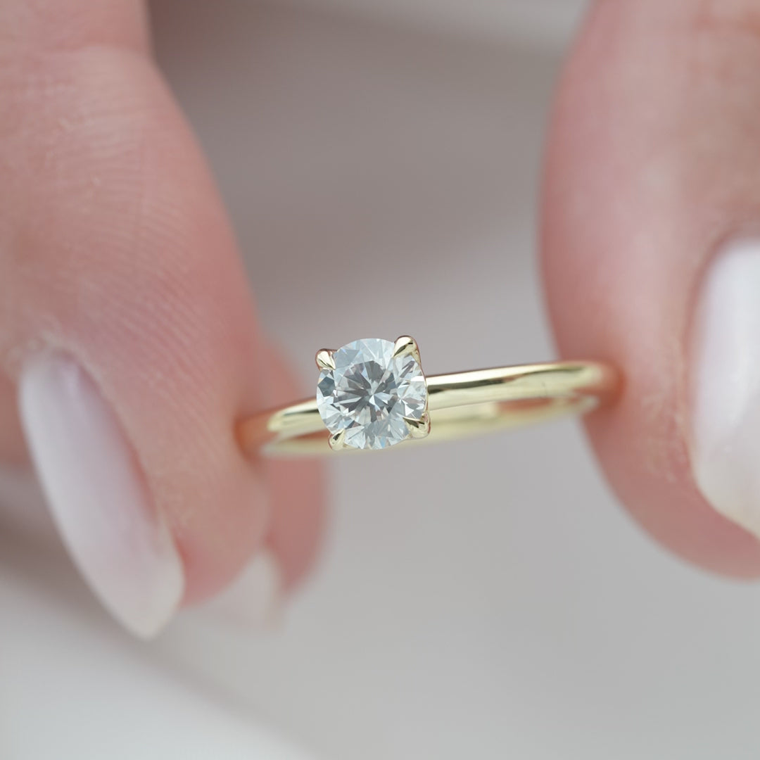 The Alison Set With A 2 Carat Oval Lab Diamond