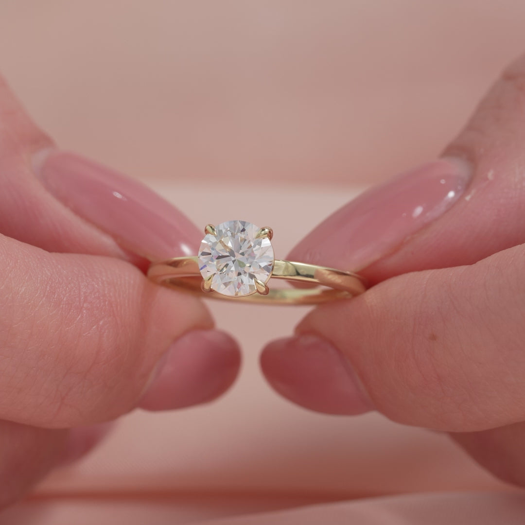 The Eleanor Set With A 2 Carat Round Lab Diamond