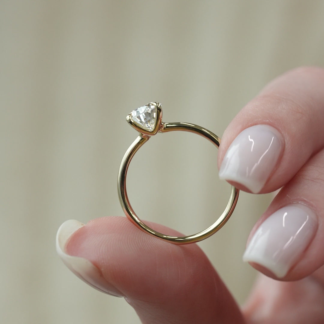 The Ashley Set With A 2 Carat Pear Lab Diamond
