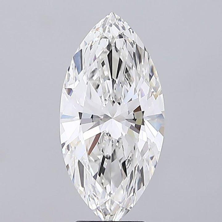 4.05 Carat Marquise Shaped, Ideal Cut, G Color, VVS1 Clarity, IGI Certified Lab Grown Diamond