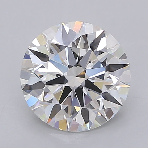 2.05 Carat Round Shaped, Ideal Cut, E Color, VVS2 Clarity, IGI Certified Lab Grown Diamond