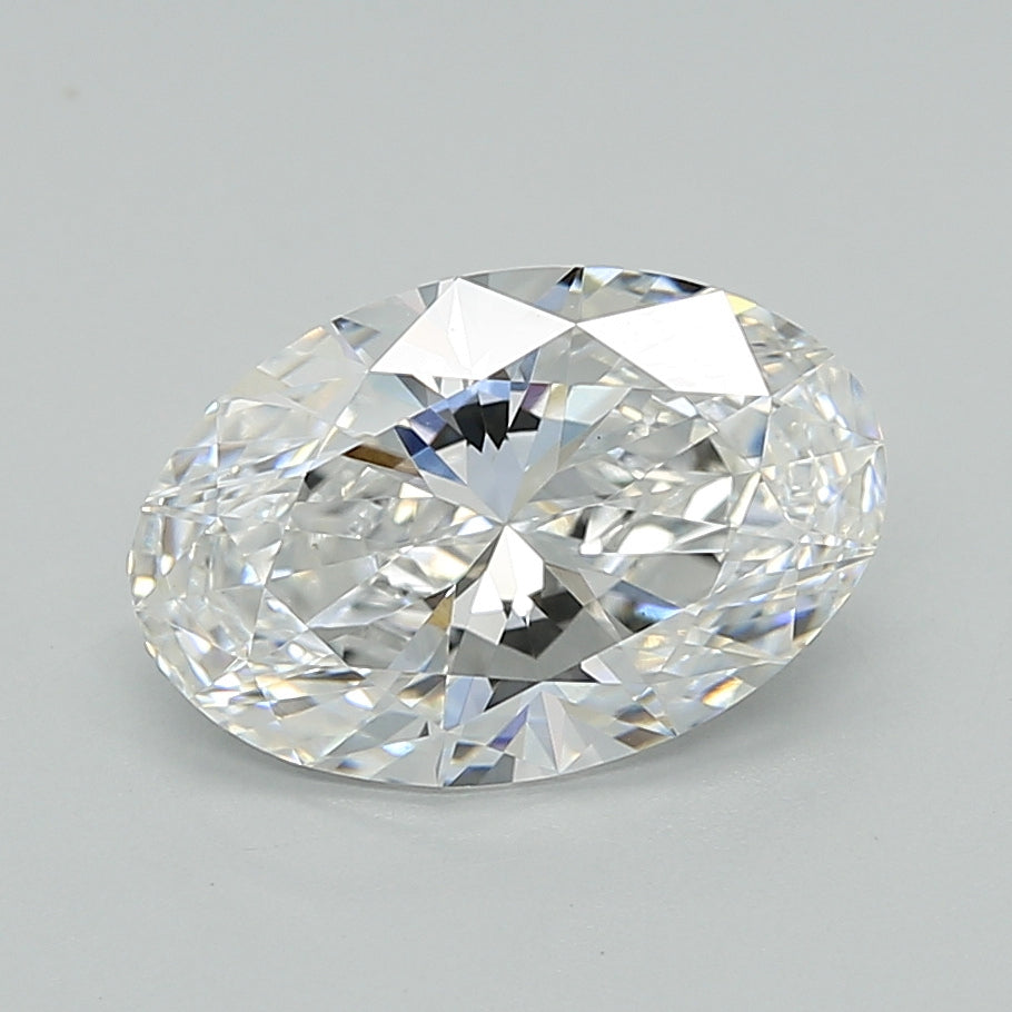 2.03 Carat Oval Shaped, Ideal Cut, D Color, VS1 Clarity, IGI Certified Lab Grown Diamond