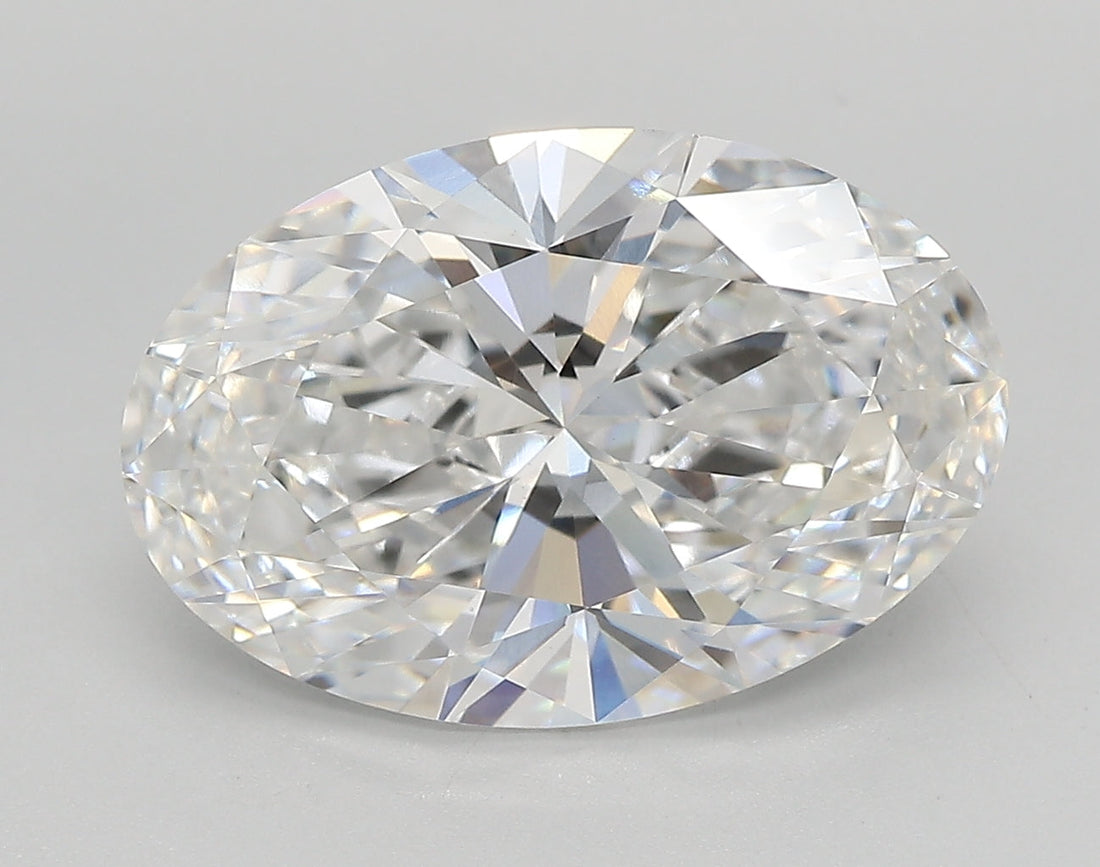 5.14 Carat Oval Shaped, Very Good Cut, E Color, VVS2 Clarity, IGI Certified Lab Grown Diamond