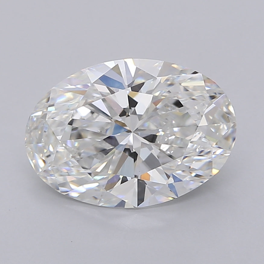 3.55 Carat Oval Shaped, Ideal Cut, E Color, VS1 Clarity, IGI Certified Lab Grown Diamond