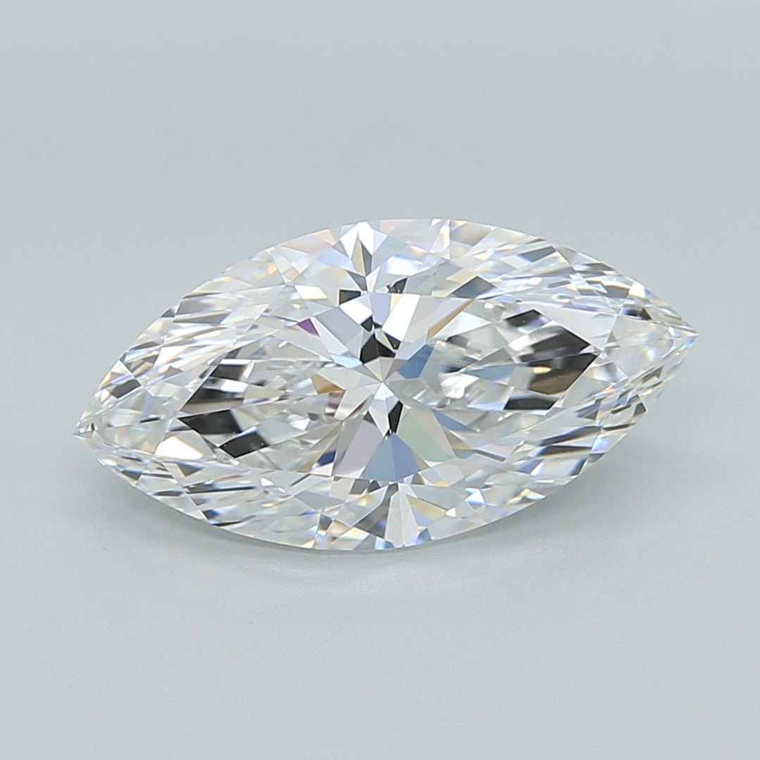2.54 Carat Marquise Shaped, Ideal Cut, F Color, VVS2 Clarity, IGI Certified Lab Grown Diamond