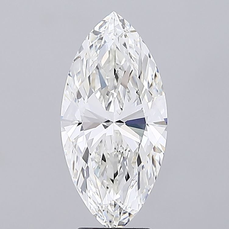 4.00 Carat Marquise Shaped, Ideal Cut, G Color, VS1 Clarity, IGI Certified Lab Grown Diamond