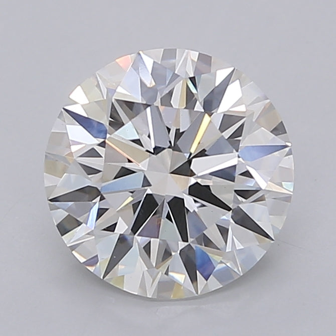 2.51 Carat Round Shaped, Ideal Cut, F Color, VS1 Clarity, IGI Certified Lab Grown Diamond