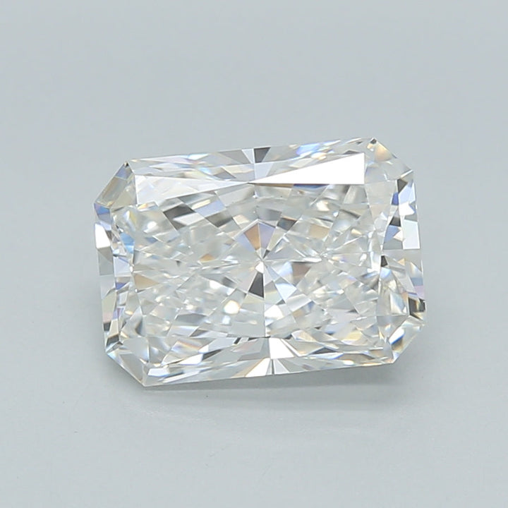 2.03 Carat Radiant Shaped, Ideal Cut, F Color, VVS2 Clarity, IGI Certified Lab Grown Diamond