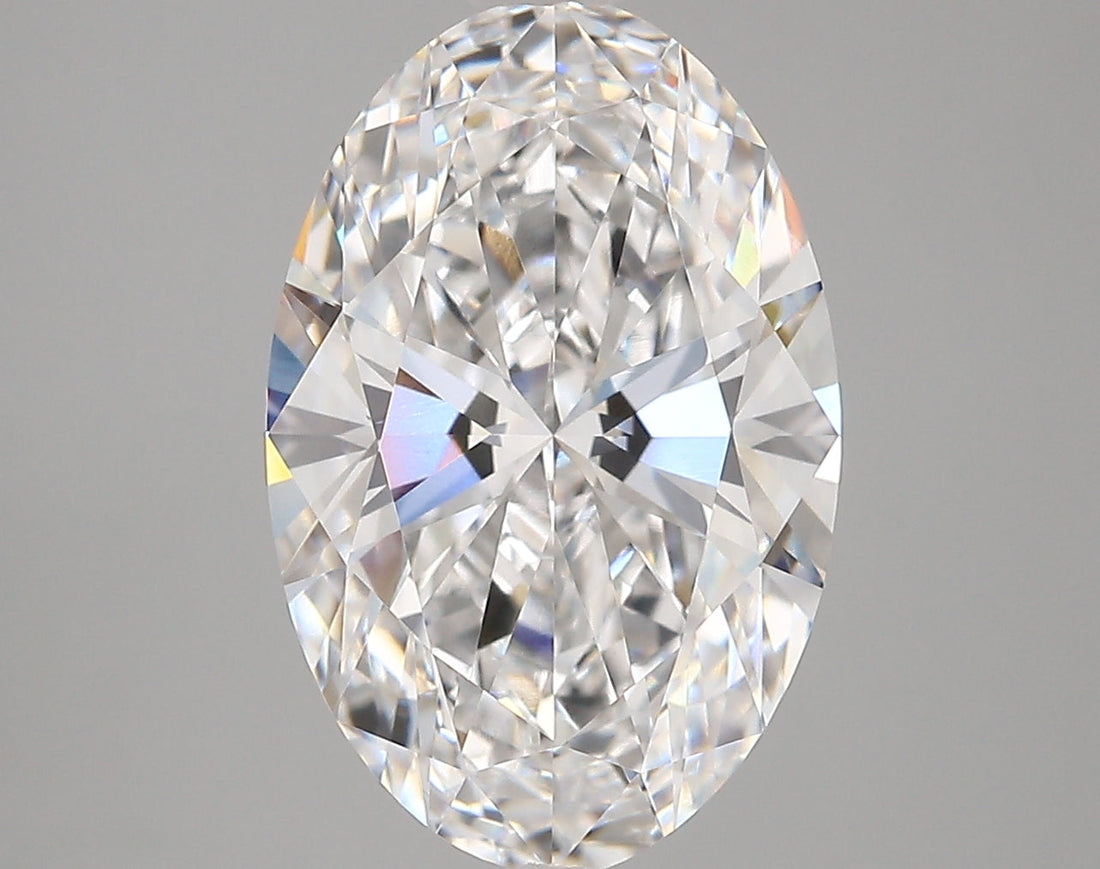 5.05 Carat Oval Shaped, Very Good Cut, E Color, VVS2 Clarity, IGI Certified Lab Grown Diamond