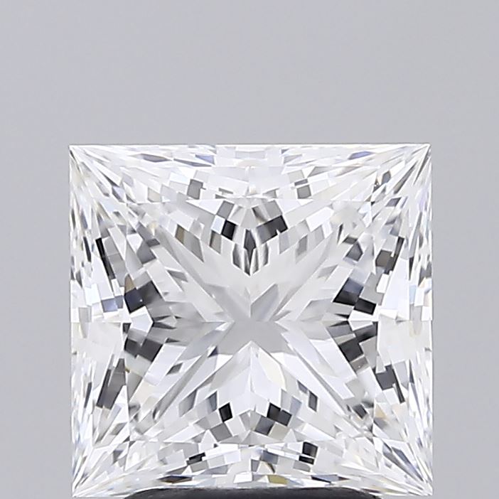 3.00 Carat Princess Shaped, Ideal Cut, E Color, VVS1 Clarity, IGI Certified Lab Grown Diamond